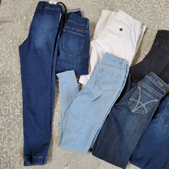 Lot Of 7 Sz 0 2 Jeans Pants Gap Kut From Kloth SONG NWT Joggers Wholesale Bundle - Picture 6 of 12